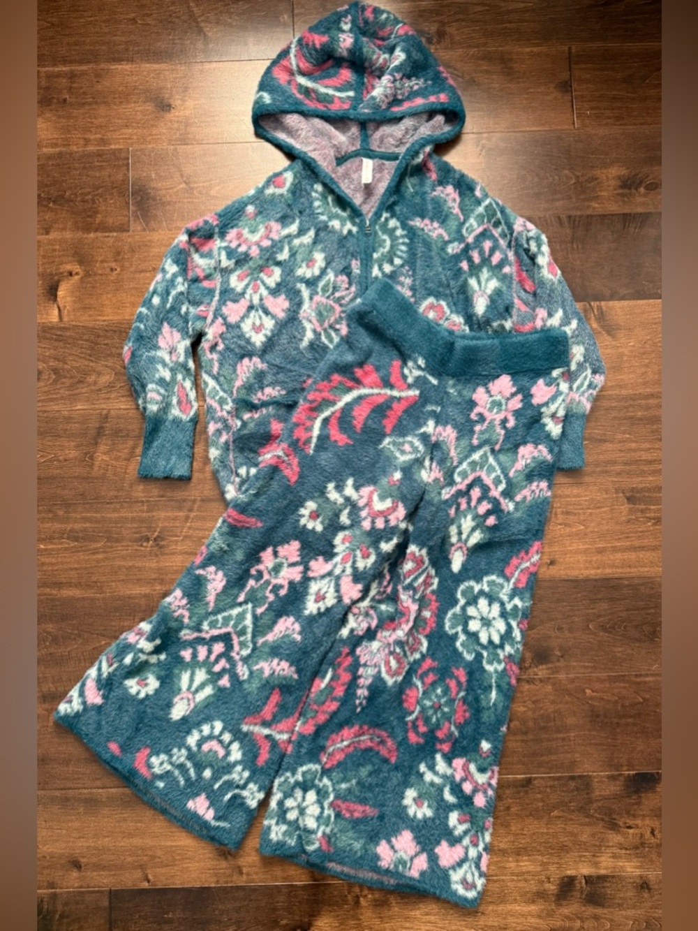 Daily Practice by Anthropologie Fleece Zip-Up Hoodie and Pants - Size S/M